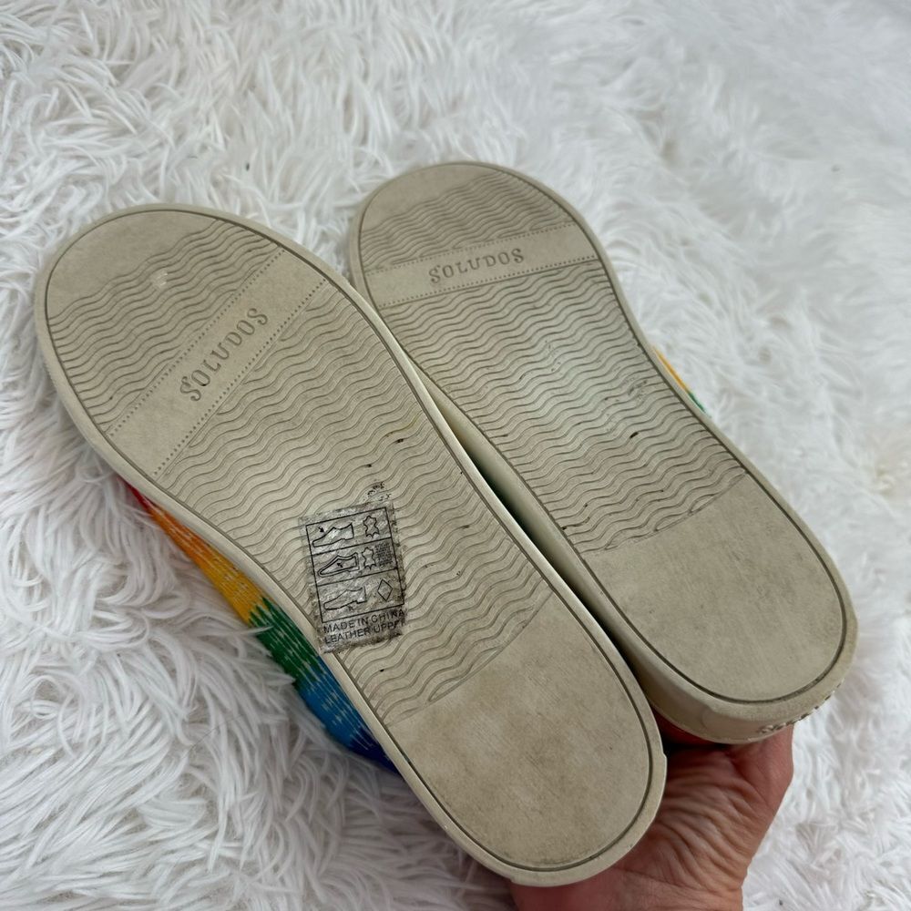 Soludos Ibiza Rainbow Leather Sneakers - Picture 9 of 10